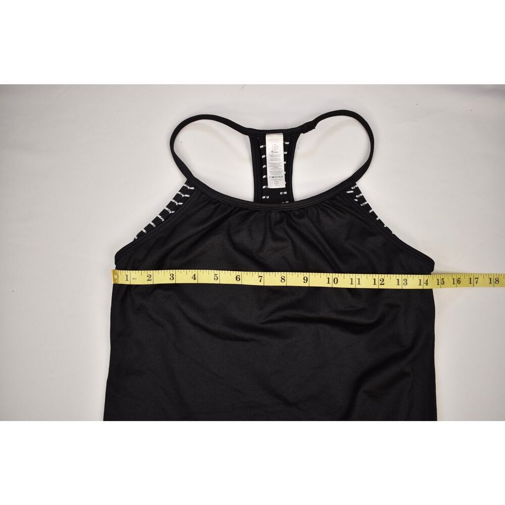 Ivivva Lululemon Girls Double Dutch Layer Tank Top Black Size 12 - Picture 5 of 5